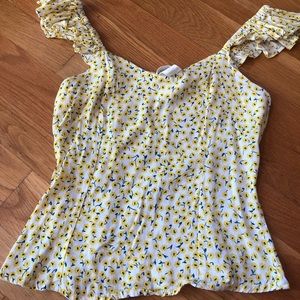 H&M daisy sleeveless top